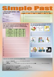 English Worksheet: Simple Past Practice