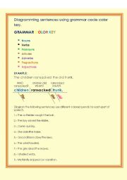 English Worksheet: PARTS OF SPEECH