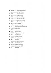 English Worksheet: SAY WHAT