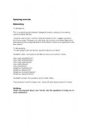 English worksheet: Brothers and sisters