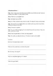 English Worksheet: Backseat Driver