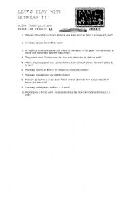 English worksheet: Numbers 1-1000