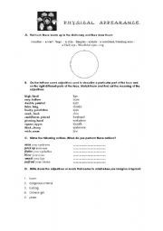 English worksheet: Descriptions