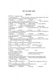 English worksheet: test 