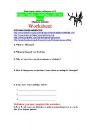 English Worksheet: Alebrijes