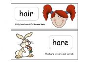 Homonyms flashcards