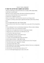 English Worksheet: test