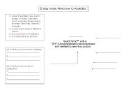 English worksheet: Basic Australian Geography