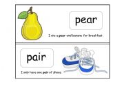 English Worksheet: Homonyms flashcards