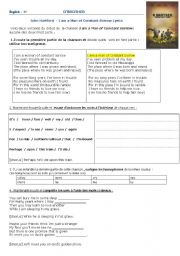 English Worksheet: O BROTHER SONG ´A man of constant sorrow´