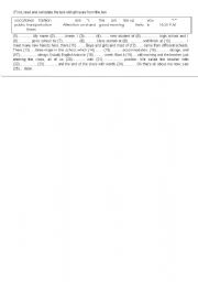 English Worksheet: student intro