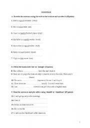 English worksheet: worksheet