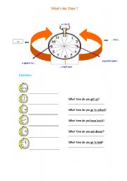 English worksheet: Whats the time?