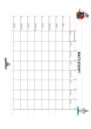 English Worksheet: Battleship (soft 