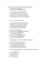 English Worksheet: QUIZ ON THERE IS/ARE_IMPERATIVES