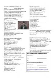 English worksheet: Average Everyday Normal Guy