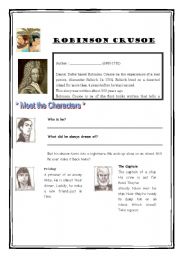 English Worksheet: Robinson Crusoe 