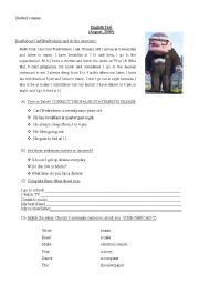 English Worksheet: Present Simple- Carl Frickensen (Up movie)