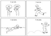 English Worksheet: Making I can mini book 