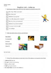 English worksheet: More present simple