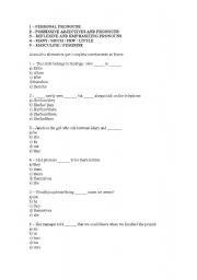 English worksheet: flah back