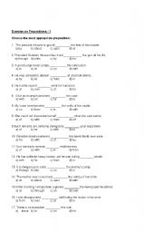 Test on Preposition