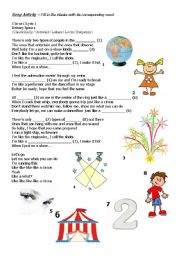 Circus Britney Spears Worksheet