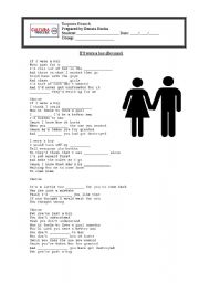 English worksheet: Beyonc - If I were a boy