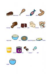 English worksheet: Food