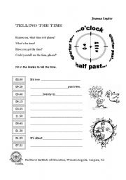 Tell the Time Worksheet