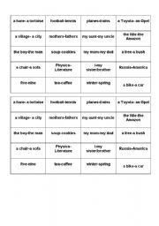 English worksheet: comparatives