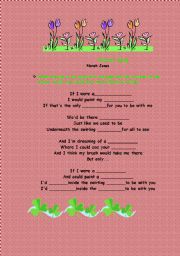 English worksheet: Painter Song (Norah Jones)