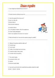 English Worksheet: Home repairs