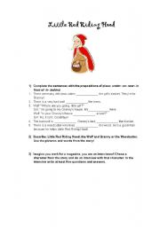 English Worksheet: Little Red Riding Hood