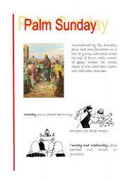 English worksheet: holy week