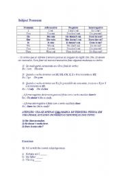 English worksheet: Simple Present and Subject Pronouns