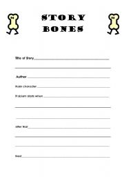 English Worksheet: Story Bones