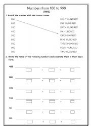 English worksheet: Numers Quiz