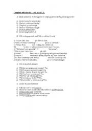 English Worksheet: SIMPLE FUTURE ll