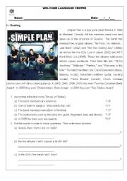 Reading - Simple Plan