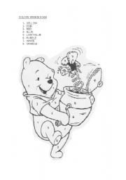 COLOUR WINNIE POOH