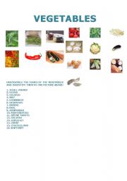 English worksheet: Vegetables Part II