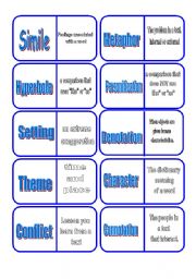 Literary Terms Dominoes