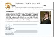 English Worksheet: Harry Potter - part 1