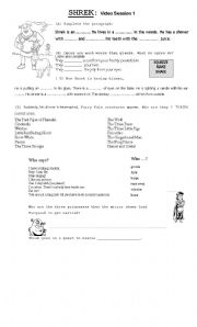 English worksheet: VIDEO SESSION