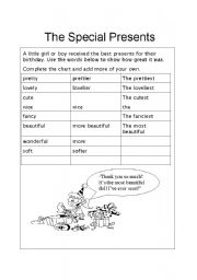 English worksheet: The Special Presents