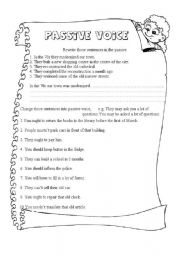 English Worksheet: passive voice