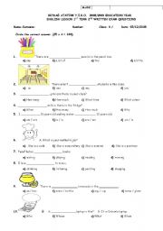 English worksheet: REVISION TEST