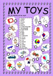 English Worksheet: MY TOYS