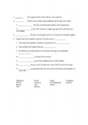 English Worksheet: 5th Grade Science